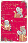 Me To You Tatty Teddy Christmas Card To My Wonderful Mum, Lovely Card With Paper Insert 6x9ins - Official Collection