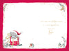 Me To You Tatty Teddy Beautiful Daughter Christmas Card With Paper Insert, Tatty Teddy With Gift 6x9ins - Official Collection