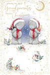 Me To You Tatty Teddy Cute Christmas Card For Grandparents, With Illustrated Paper Insert 6x9ins - Official Collection