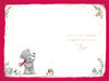 Me To You Tatty Teddy Cute Christmas Card For Your Granddaughter With Paper Insert 6x9ins - Official Collection