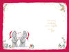 Me To You Tatty Teddy To A Brilliant Brother And Sister In Law Christmas Card With Illustrated Insert 6x9ins - Official Collection