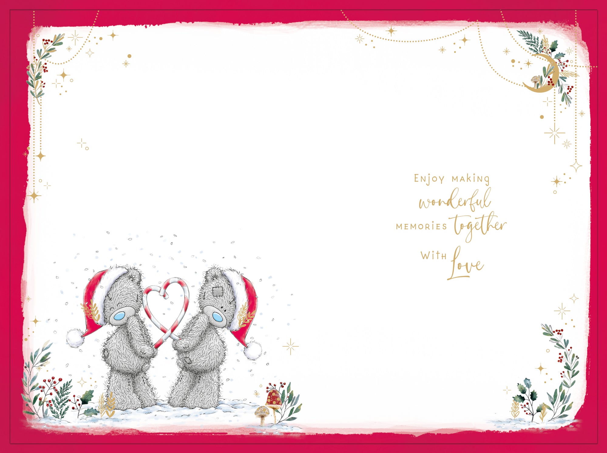Me To You Tatty Teddy To A Brilliant Brother And Sister In Law Christmas Card With Illustrated Insert 6x9ins - Official Collection