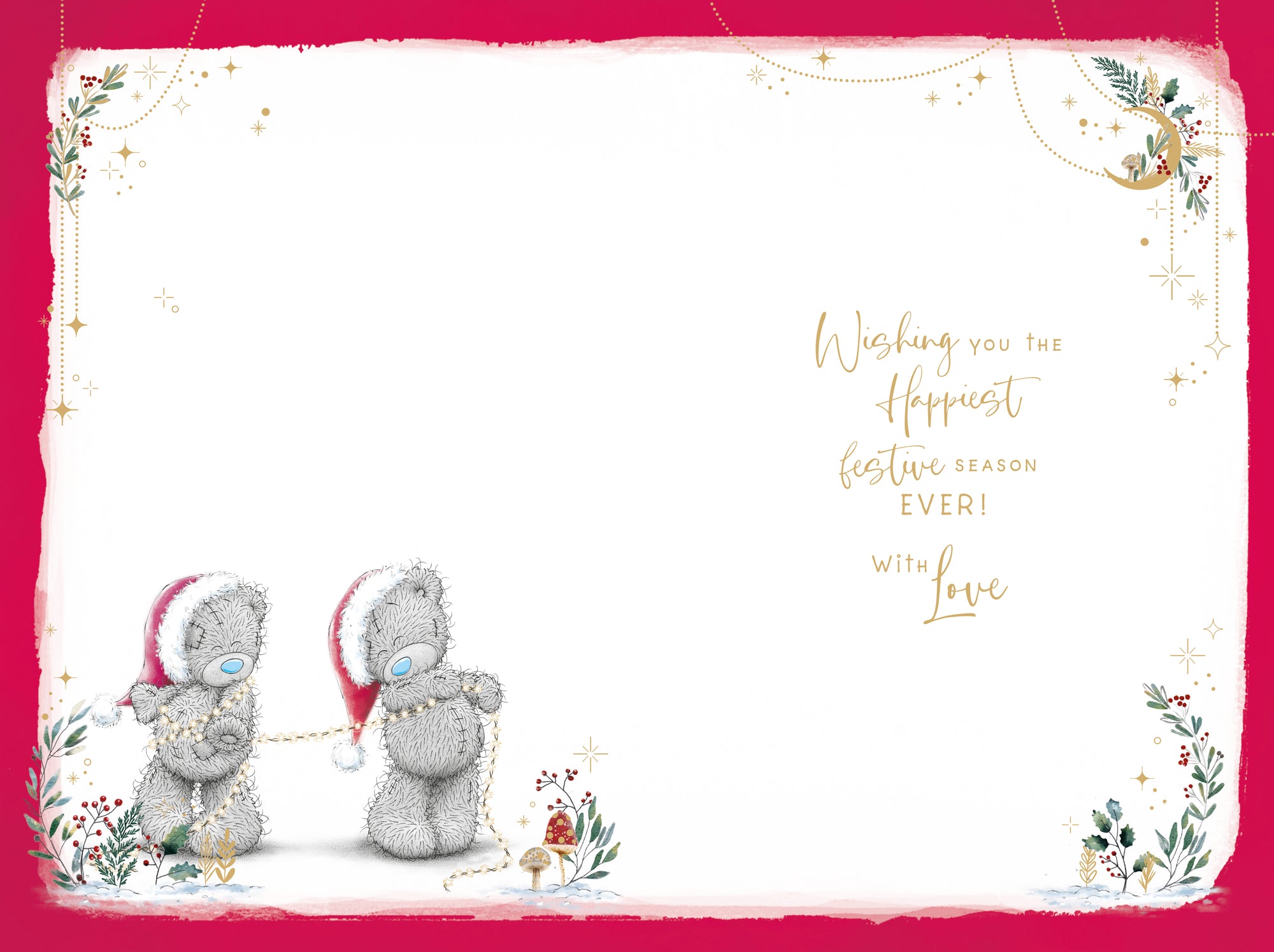 Me To You Tatty Teddy Christmas Card To Someone Special 6x9ins, Tatty Teddy Bears With Fairy Lights - Official Collection