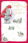 Me To You Tatty Teddy Luxury Christmas Card For Daughter, Tatty Teddy Bear With Christmas Cracker 6x9ins - Official Collection