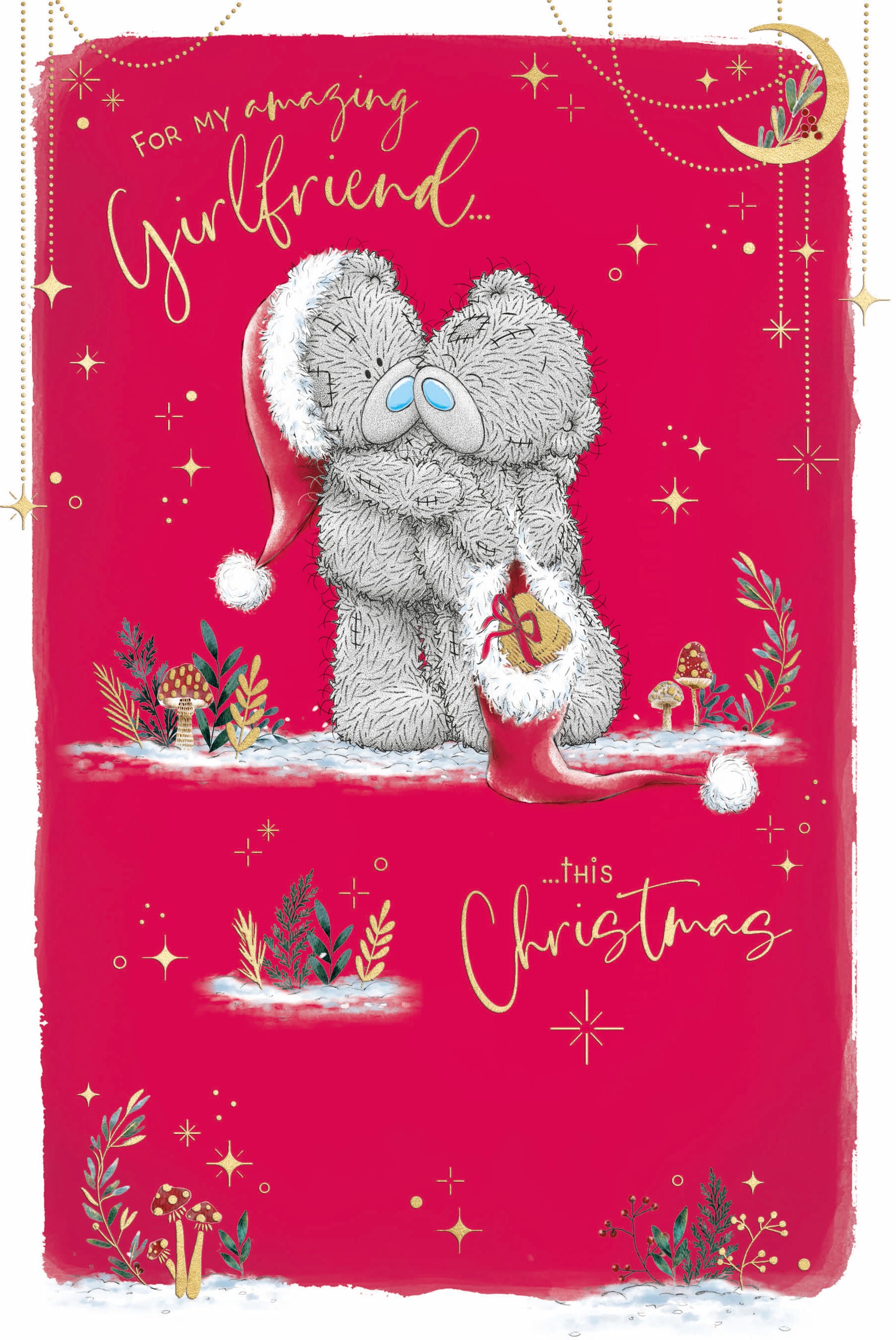 Me To You Tatty Teddy Amazing Girlfriend Cute Christmas Card 6x9ins - Official Collection