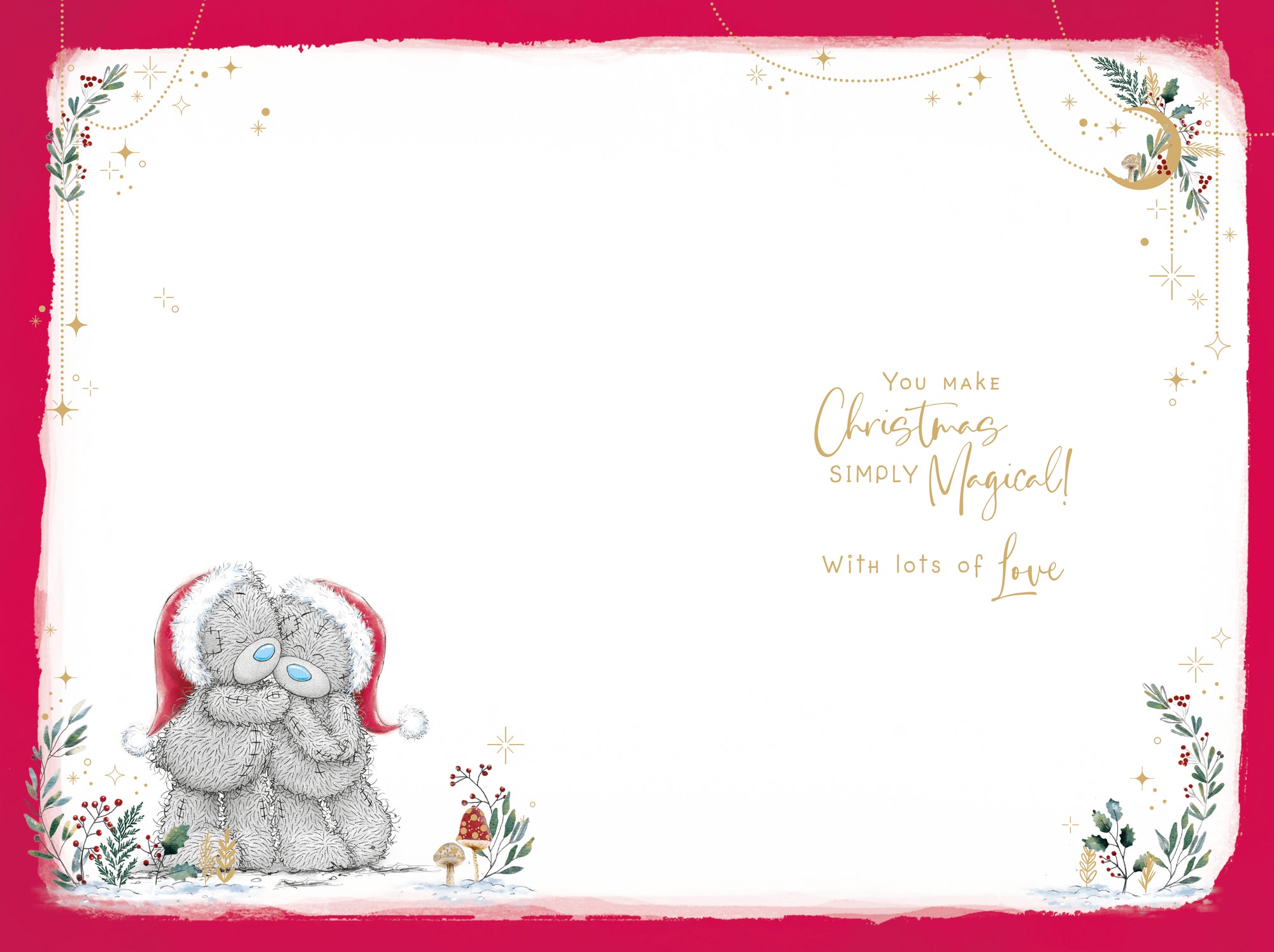 Me To You Tatty Teddy Amazing Girlfriend Cute Christmas Card 6x9ins - Official Collection