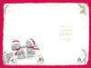 Me To You Christmas Card To A Wonderful Auntie & Uncle, Tatty Teddy Bears With Scarf 6x9ins - Official Collection