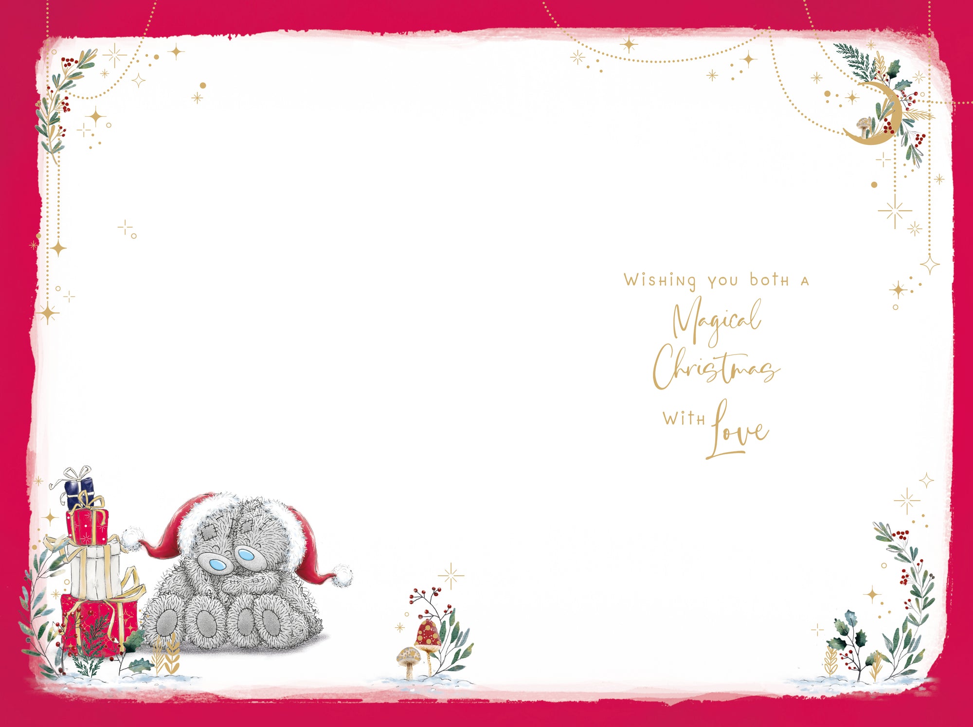 Me To You Tatty Teddy Christmas Card For A Wonderful Son & Partner 6x9ins - Official Collection