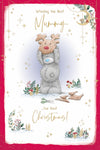 Me To You Tatty Teddy Christmas Card To The Best Mummy, 6x9ins - Official Collection
