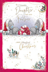 Me To You Tatty Teddy To A Wonderful Daughter And Your Partner Christmas Card 6x9ins - Official Collection
