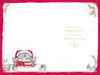Me To You Tatty Teddy To A Wonderful Daughter And Your Partner Christmas Card 6x9ins - Official Collection