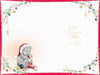 Me to You Tatty Teddy Christmas Card To A Wonderful Granddaughter, Tatty Teddy Carrying Festive Gift Bags, 6 x 9 Inches - Official Collection