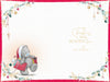 Me to You Tatty Teddy Christmas Card To A Special Mam, Tatty Teddy With A Stack Of Christmas Presents, 6 x 9 Inches - Official Collection