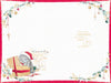 Me to You Tatty Teddy Christmas Card To A Wonderful Niece, Tatty Teddy Holding Up A Christmas Present, 6 x 9 Inches - Official Collection