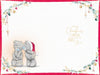 Me to You Tatty Teddy Christmas Card To A Brother And Partner, Two Tatty Teddy Bears Decorating A Christmas Tree, 6 x 9 Inches - Official Collection