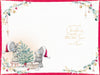 Me to You Tatty Teddy Christmas Card To The Best Mum And Dad, Tatty Teddy Loading A Christmas Tree Onto A Truck, 6 x 9 Inches - Official Collection