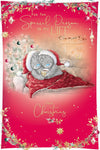 Me to You Tatty Teddy Christmas Card For The Special Person In My Life, Tatty Teddy Snuggled Under A Blanket By The Christmas Tree, 6 x 9 Inches - Official Collection