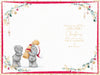 Me to You Tatty Teddy Christmas Card To A Lovely Daughter And Son-In-Law, Two Tatty Teddy Bears Pulling A Large Christmas Cracker, 6 x 9 Inches - Official Collection