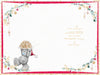 Me to You Tatty Teddy Christmas Card For A Lovely Granddaughter, Tatty Teddy Baking Mince Pies, 6 x 9 Inches - Official Collection