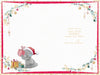 Me to You Tatty Teddy Christmas Card For A Fabulous Mum, Tatty Teddy Carrying Gift Bags Full Of Presents, 6 x 9 Inches - Official Collection
