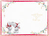 Me to You Tatty Teddy Christmas Card To The Both Of You, Two Tatty Teddy Bears Walking To A Christmas Market In The Snow, 6 x 9 Inches - Official Collection