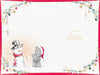 Me to You Tatty Teddy Christmas Card Wishing All The Family A Lovely Christmas, Two Tatty Teddy Bears Building A Snowman Together, 6 x 9 Inches - Official Collection