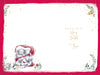 Me To You Tatty Teddy Christmas Card For Wonderful Friends, Tatty Teddy Bears With Snowman 6x9ins - Official Sketchbook Collection