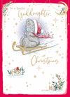 Me To You Tatty Teddy Special Goddaughter Luxury Christmas Card With Gold Foil Detail For Godchild 5x7ins - Official Collection