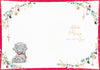 Me to You Tatty Teddy Christmas Card For A Special Sister, Tatty Teddy Next To An Upside Down Snowman, 5 x 7 Inches - Official Collection