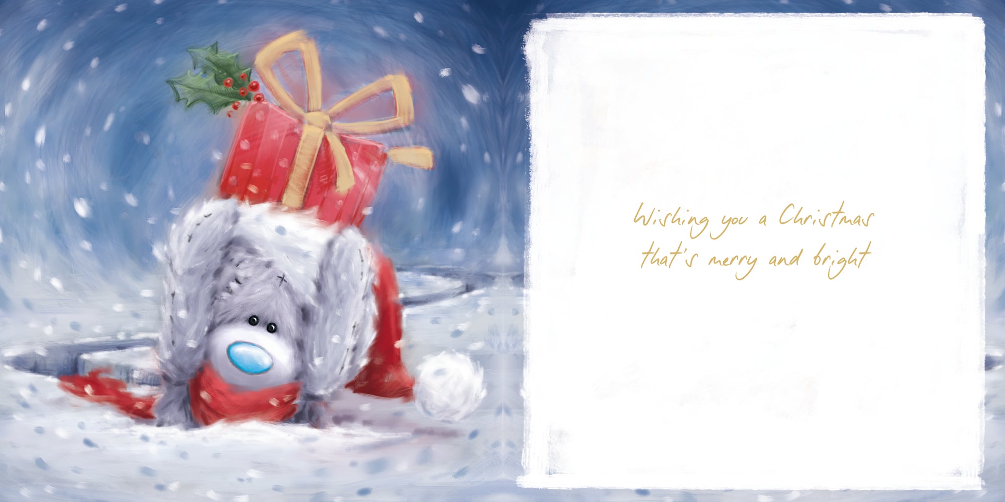 Me To You Tatty Teddy Cute Christmas Card 6x6ins - Softly Drawn Collection