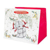 Me to You Large Christmas Festive Bear & Pudding Gift Bag