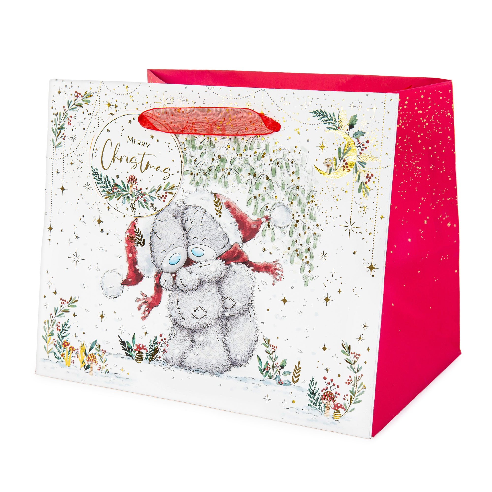 Me to You Large Christmas Festive Bear & Pudding Gift Bag