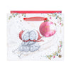 Me To You Tatty Teddy Christmas Medium-Sized Gift Bag, With Large Bauble Gift Tag, Featuring Tatty Teddy Bears Sledging Through The Snow 22.9 x 19 cm - Official Collection