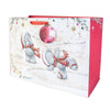 Me To You Tatty Teddy Christmas Extra- Large Jumbo Size Gift Bag, With Large Bauble Gift Tag, Featuring Tatty Teddy Bears Ice Skating In The Snow 45.7 x 33 cm - Official Collection
