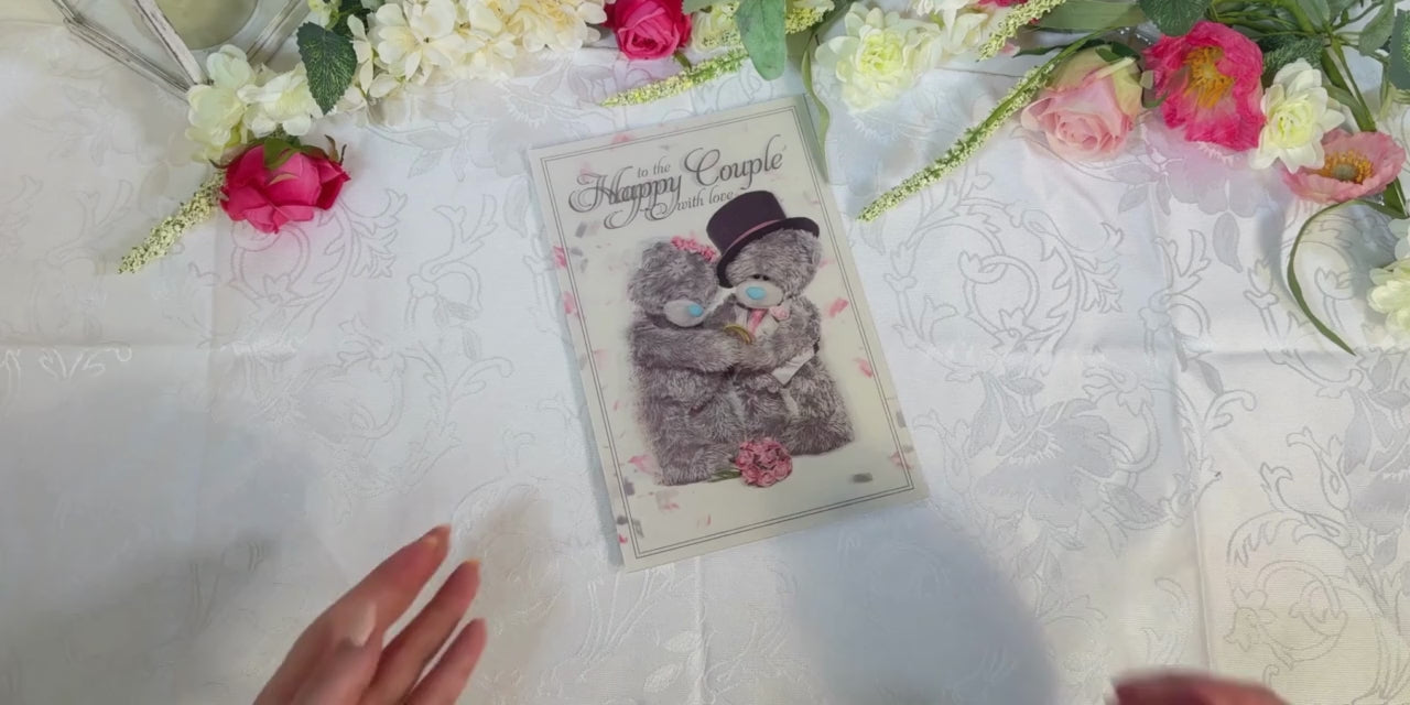 Me to You 'To The Happy Couple' Photo-real Wedding Card, 6x9