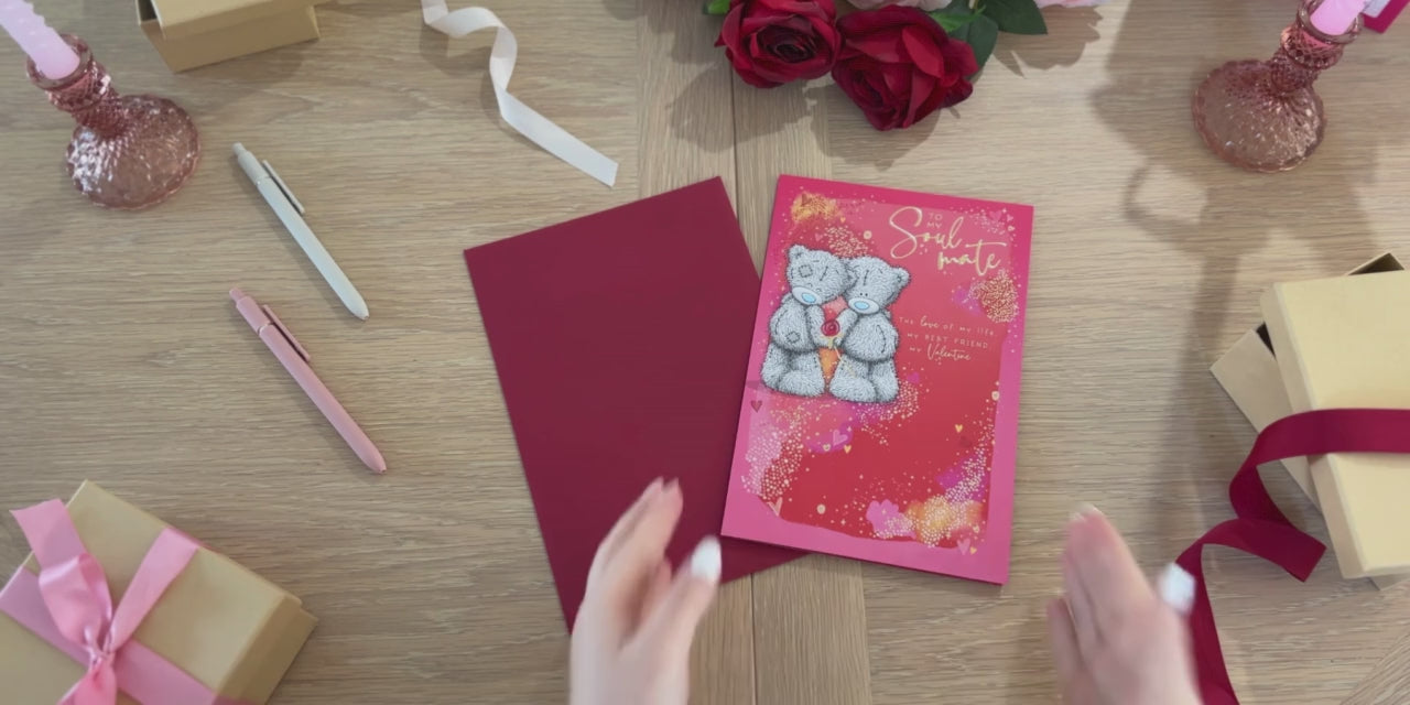 Me to You Tatty Teddy Valentine's Day Card To My Soul Mate 6 x 9