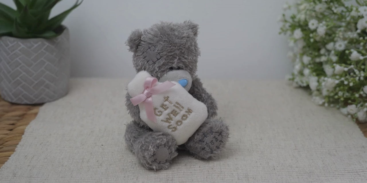 Me to You Tatty Teddy Plush 10cm-High Get Well Soon Bear Holding Novelty Hot Water Bottle