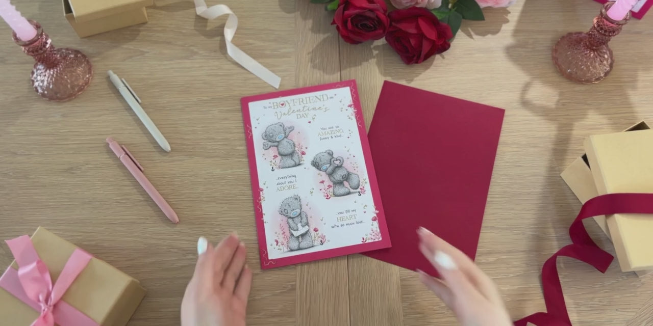 Me to You Tatty Teddy Storyboard Valentine's Day Card For Boyfriend 6 x 9