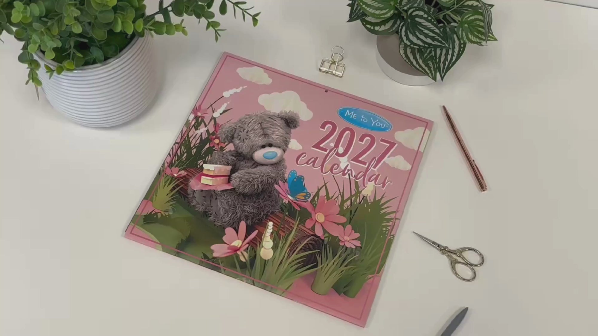 Me to You Photo Finish Tatty Teddy 2027 Square Calendar 30.5 x 30 cm