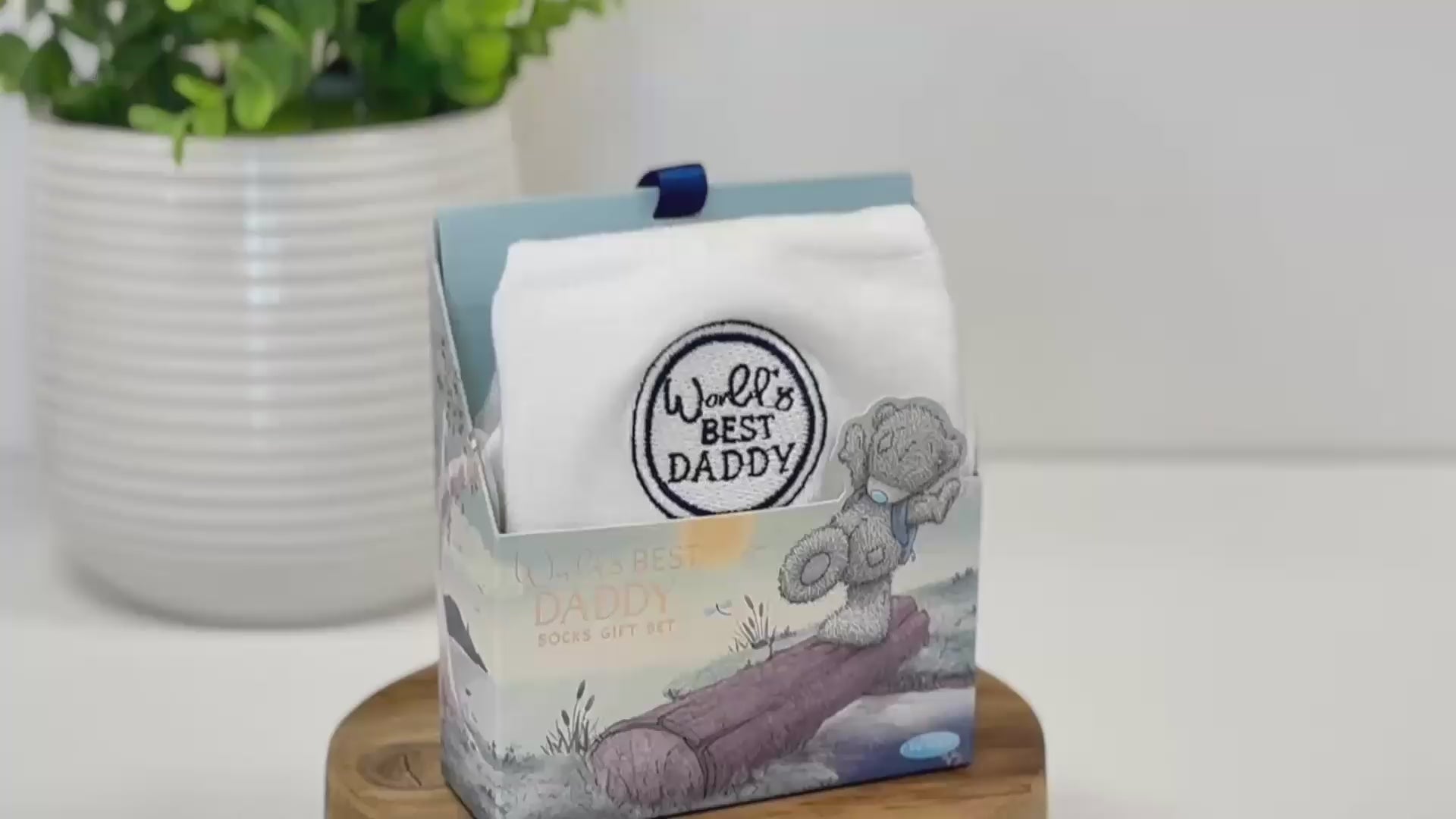 Me to You Tatty Teddy 'World's Best Daddy' Socks In Gift Box For Father's Day Or Birthday - Official Collection