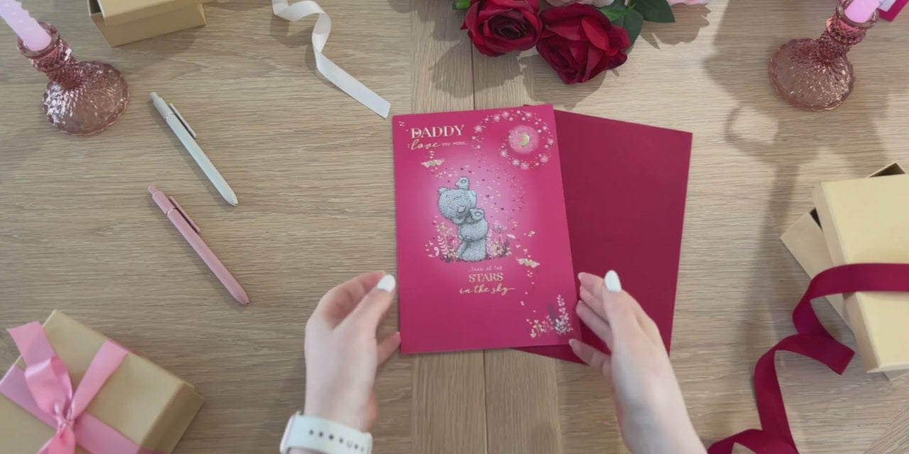 Me to You Tatty Teddy Valentine's Day Card For Daddy 6 x 9